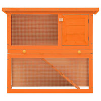 HKM-7992253 Wooden Rabbit Hutch with 1 Door and Cozy Interior for Small Animals
