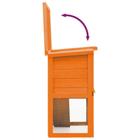 HKM-7992253 Wooden Rabbit Hutch with 1 Door and Cozy Interior for Small Animals
