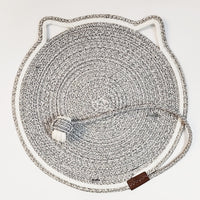 HKM-7992509 Braided Cotton Rope Cat Scratching Mat with Toy Ball - Washable & Eco-Friendly