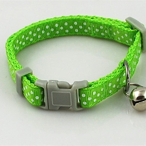 HKM-7992637 Adjustable Pet Collar for Cats and Dogs - Available in Green and Yellow