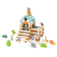 HKM-799315 Building Blocks Mortise and Tenon Puzzle Toy for Creative Construction, 107-Piece Educational Set for Ages 5-13