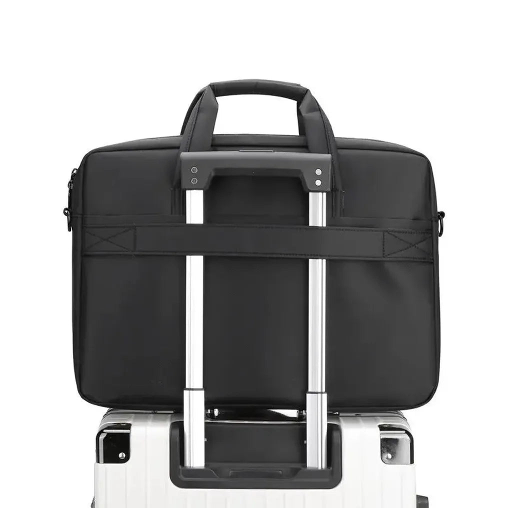 HKM-799443 15.6-inch Water-Resistant Business Laptop Briefcase with Reflective Strip for Men