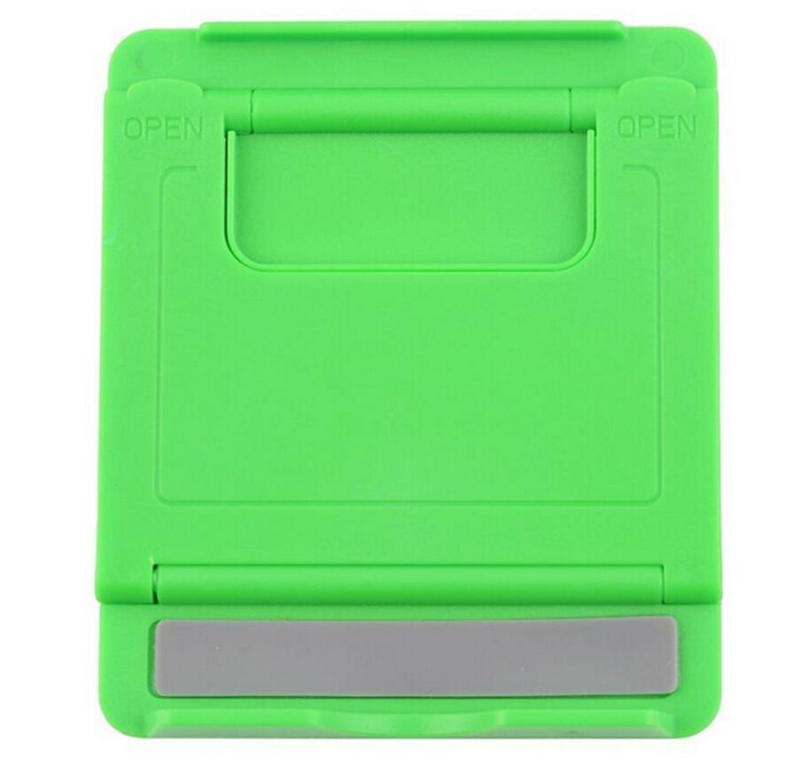 HKM-799443 Foldable Plastic Tablet & Mobile Phone Stand Compatible with 10-inch Tablets and Smartphones - Black, White, Green, Pink
