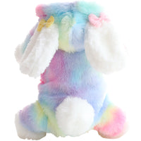 HKM-7995069 Colorful Tie-Dye Cotton-Padded Jacket for Dogs - Double-Layer Zipper Design, Sizes XS-XL