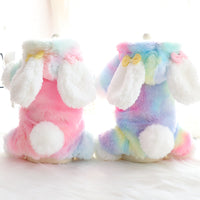 HKM-7995069 Colorful Tie-Dye Cotton-Padded Jacket for Dogs - Double-Layer Zipper Design, Sizes XS-XL
