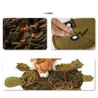 HKM-7995453 Tortoise Shaped Sniffing Pad for Dogs - Polyester Energy-Consuming Decompression Toy in Army Green, 71x52cm