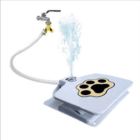 HKM-7996477 Automatic Outdoor Drinking Fountain for Dogs and Cats - Iron Water Feeder with PVC Hose