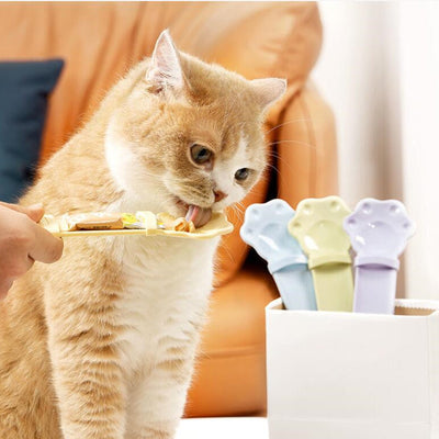 HKM-7996605 Cat Feeding Spoon Feeder - Durable ABS Material in Multiple Colors