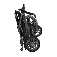 HKM-799763 Portable Lightweight Electric Wheelchair with 100kg Capacity and Foldable Aluminium Alloy Frame
