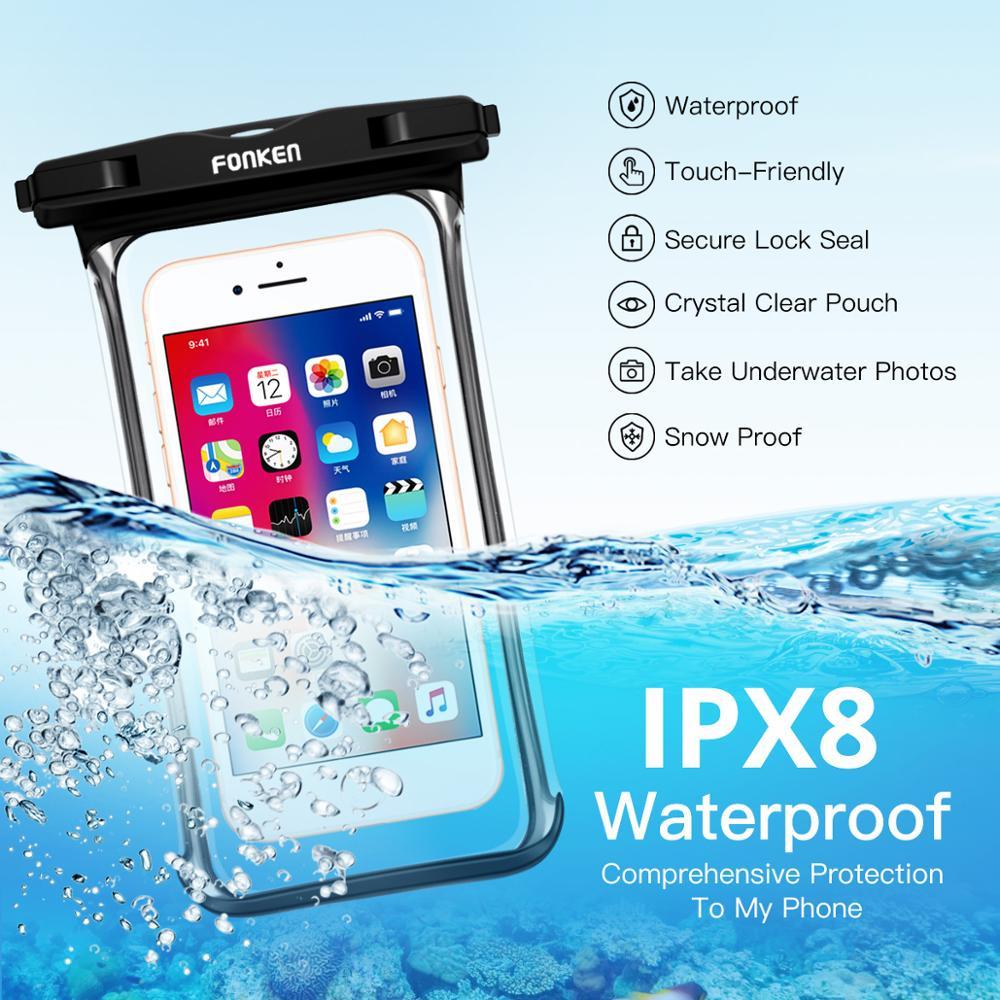 HKM-799763 Waterproof Mobile Phone Touch Screen Diving Bag with Transparent Design and Screen Operation Support