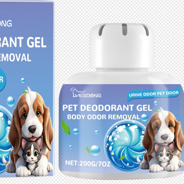HKM-7998269 Pet Deodorizing Gel Freshener for Odor Removal - 7x8.5cm, Includes Water and Absorbent Material