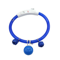 HKM-7998397 Luminous Monochrome PVC Dog Collar for All Seasons with Rubber Design