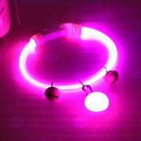 HKM-7998397 Luminous Monochrome PVC Dog Collar for All Seasons with Rubber Design