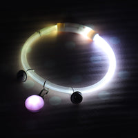 HKM-7998397 Luminous Monochrome PVC Dog Collar for All Seasons with Rubber Design