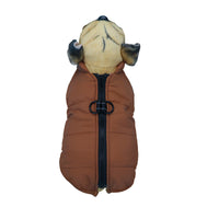 HKM-7998781 Waterproof Warm Cotton Dog Jacket - Thickened Vest for Pets in Red, Army Green, Navy Blue, Brown - Sizes M to 2XL