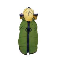 HKM-7998781 Waterproof Warm Cotton Dog Jacket - Thickened Vest for Pets in Red, Army Green, Navy Blue, Brown - Sizes M to 2XL