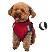 HKM-7998781 Waterproof Warm Cotton Dog Jacket - Thickened Vest for Pets in Red, Army Green, Navy Blue, Brown - Sizes M to 2XL