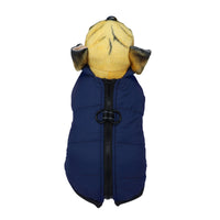 HKM-7998781 Waterproof Warm Cotton Dog Jacket - Thickened Vest for Pets in Red, Army Green, Navy Blue, Brown - Sizes M to 2XL
