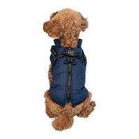 HKM-7998781 Waterproof Warm Cotton Dog Jacket - Thickened Vest for Pets in Red, Army Green, Navy Blue, Brown - Sizes M to 2XL