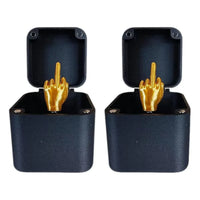 HKM-799891 Creative 3D Printed Middle Finger Gift Box - Fun Prank for Home Decoration
