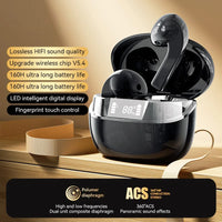 HKM-799891 True Wireless Noise Cancelling Gaming Earbuds with Digital Display and ENC Technology