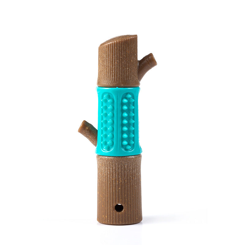HKM-7999037 Colorful Pet Bite Toy Molar Rod for Teeth Cleaning - Made of Wood, Plastic, TPR