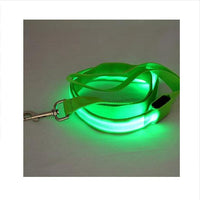HKM-8000189 LED Dog Leash with Illuminating Nylon Strap and Replaceable Battery, Waterproof and Adjustable Brightness Options, Perfect for Night Walks