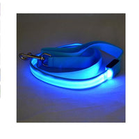 HKM-8000189 LED Dog Leash with Illuminating Nylon Strap and Replaceable Battery, Waterproof and Adjustable Brightness Options, Perfect for Night Walks
