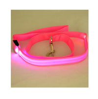 HKM-8000189 LED Dog Leash with Illuminating Nylon Strap and Replaceable Battery, Waterproof and Adjustable Brightness Options, Perfect for Night Walks