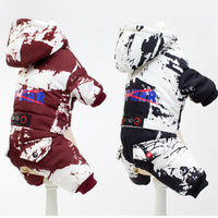 HKM-8000829 Dark Camouflage Four-Legged Pet Clothing in Nylon, Cotton, and Fleece for Fashion-Forward Pets