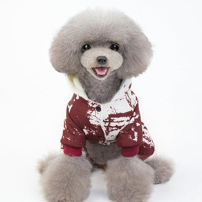 HKM-8000829 Dark Camouflage Four-Legged Pet Clothing in Nylon, Cotton, and Fleece for Fashion-Forward Pets