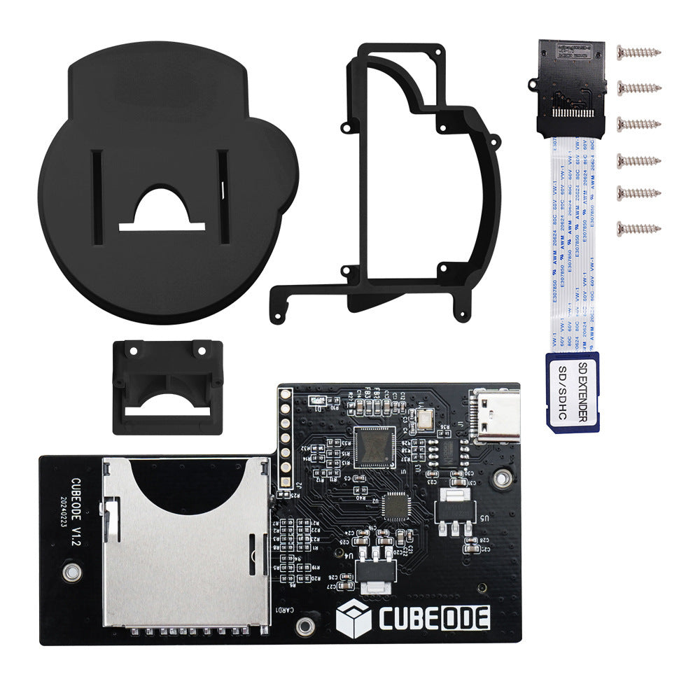 HKM-800083 CUBEODE V12 Optical Drive Simulator for Gamecube with Accessories and Components