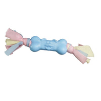 HKM-8001213 TPR and Cotton Dog Bone Chew Toy for Molar Teeth Relief and Stress Reduction