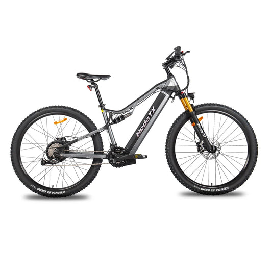 HKM-800211 29 Inch Full Suspension Electric Mountain Bike with 48V Lithium Battery and 27-Speed Gears
