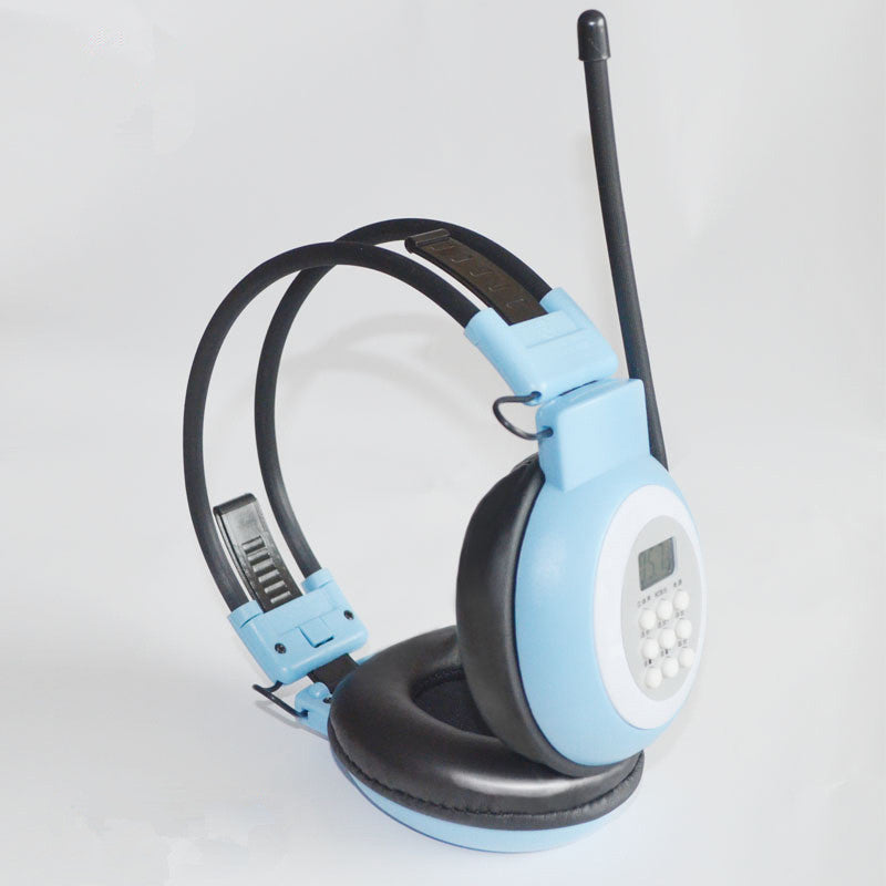 HKM-800211 Campus Radio Headphones with 3.5mm Straight Plug - Head-Mounted Design, 20-18000 Hz Frequency Response, 40mm Speakers