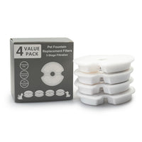 HKM-8002237 Stainless Steel Flower Pet Water Dispenser with Replaceable Carbon Filter