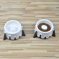 HKM-8002365 Adjustable Wet and Dry Pet Bowl - 8x9x13CM, 389G, Made of Durable Plastic
