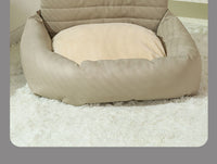 HKM-8002621 Universal Dog Car Kennel for All Seasons - Cat's Paw Cloth and Oxford Material, 62x52x16 cm