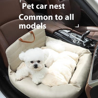 HKM-8002621 Universal Dog Car Kennel for All Seasons - Cat's Paw Cloth and Oxford Material, 62x52x16 cm