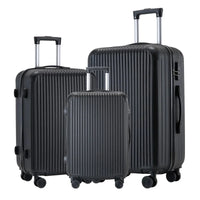 HKM-800275 Custom ABS Trolley Carry-on Luggage Set – 20, 24, 28 Inch Travel Options