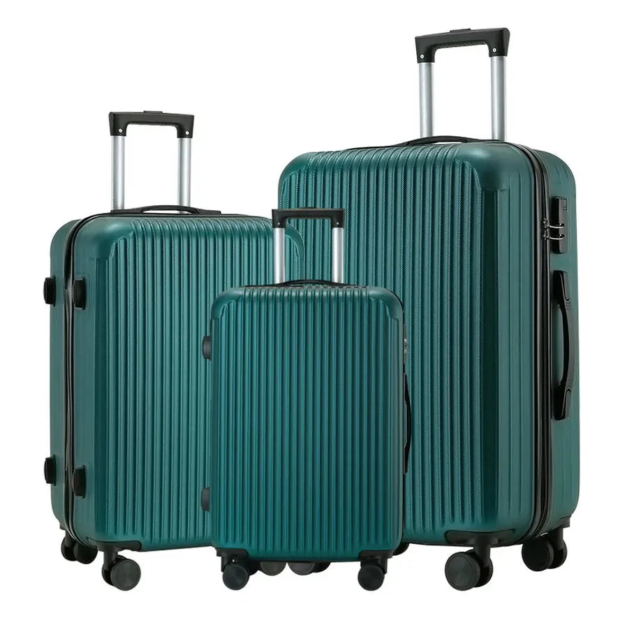 HKM-800275 Custom ABS Trolley Carry-on Luggage Set – 20, 24, 28 Inch Travel Options