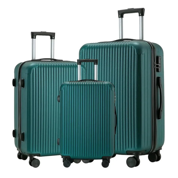 HKM-800275 Custom ABS Trolley Carry-on Luggage Set – 20, 24, 28 Inch Travel Options