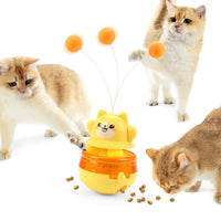 HKM-800403 Eco-Friendly Interactive Cat Toy Teaser Wand and Tumbler for Boredom Relief