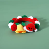 HKM-8004157 Christmas-Themed Plush Pet Ball Collar in Various Sizes