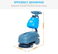 HKM-800467 Battery-Powered Floor Scrubber and Dryer, Handheld Cleaning Machine