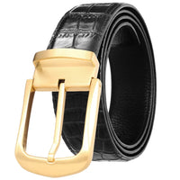 HKM-800595 Stainless Steel Casual Belt with Pin Buckle - 3.8cm Width