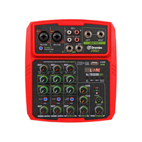 HKM-800723 Compact 6-Channel USB Mini Mixer with Bluetooth and Reverberation for Home Recording