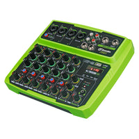 HKM-800723 Compact 6-Channel USB Mini Mixer with Bluetooth and Reverberation for Home Recording