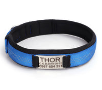 HKM-8007997 Nylon Engraved Anti-Loss Collar with Needle Buckle - Sizes S to XL