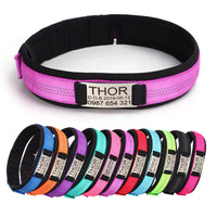 HKM-8007997 Nylon Engraved Anti-Loss Collar with Needle Buckle - Sizes S to XL